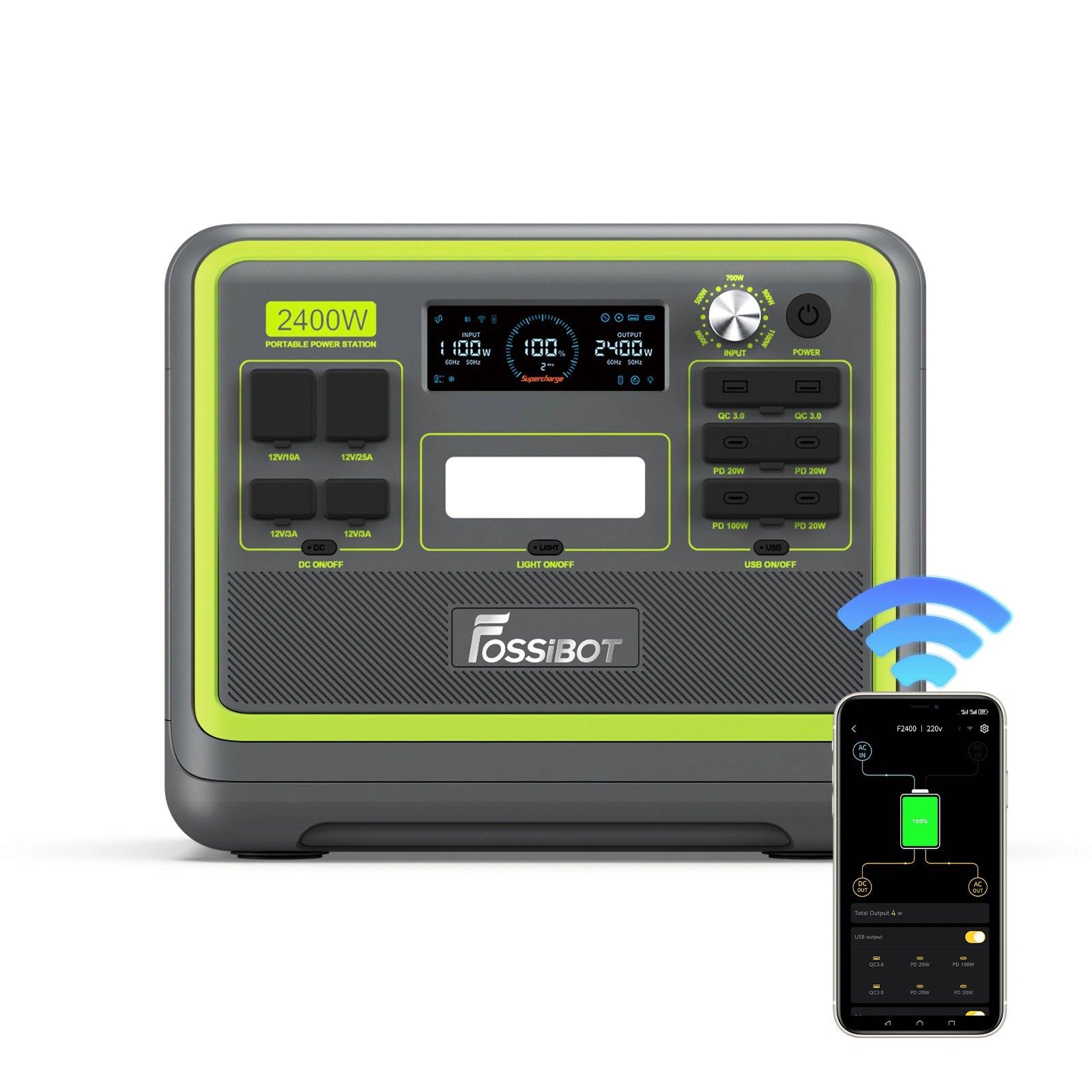 FOSSiBOT F2400 Portable Power Station | 2400W 2048Wh – FOSSiBOT-US