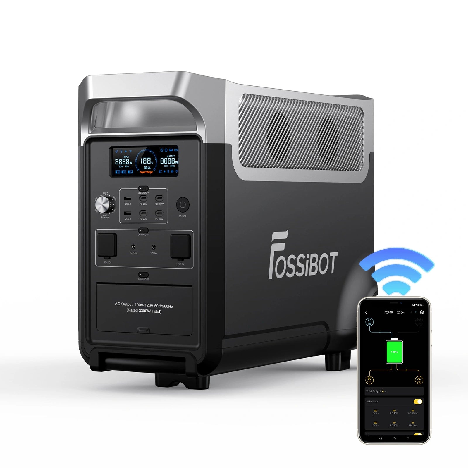 新品 FOSSiBOT F3600 Pro ポータブル電源 FOSSiBOT F3600 Pro Portable Power Station | 3600W 3840Wh