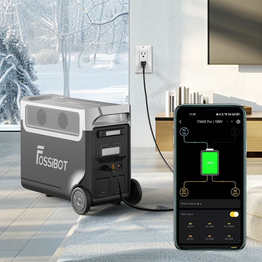 FOSSiBOT F3600 Pro portable power station for home backup