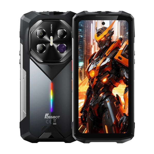 FOSSiBOT F113 with 64MP Long-Range Night Vision Camera, 6.78" 120Hz FHD+, 36GB+512GB, MediaTek Dimensity 7050, 50MP+32MP Cameras, 20000mAh Battery, 50m Strong Flashlight, Colorful Ambient Lighting with Music Rhythm, 5G Rugged Phone