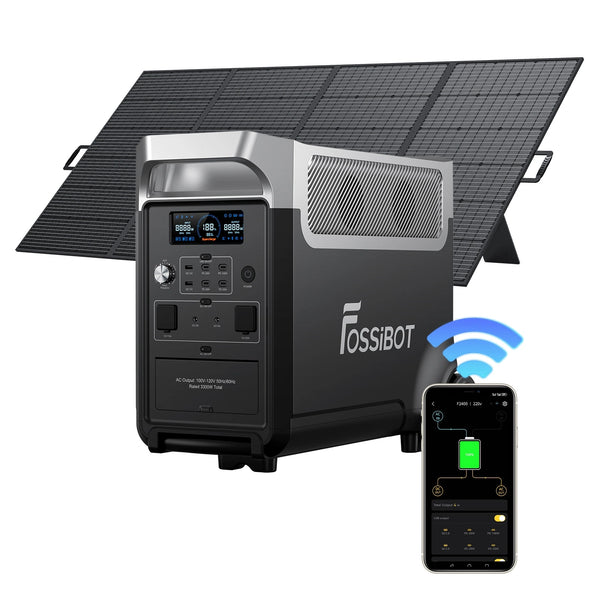 FOSSiBOT F3600 Pro + 420W Portable Solar Panel | Solar Generator Kit